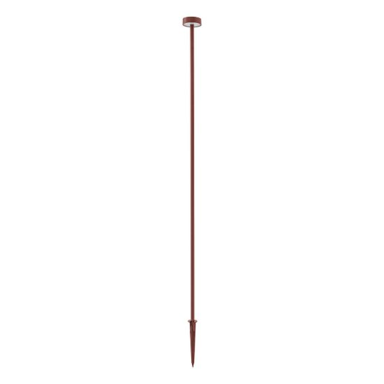 Gea luce ges2420 lampione da giardino paletto a disco marrone scuro led 1,5w 3000k ip65