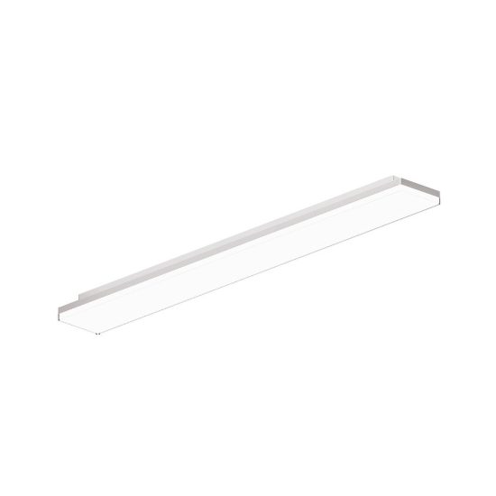 Gea luce gpl421 plafoniera da esterno lineare bianca microprismatica led 28-40w cct 3000-6000k