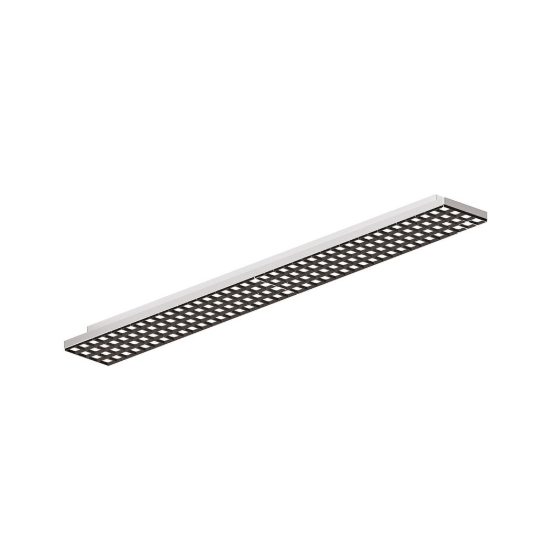 Gea luce gpl421 plafoniera da esterno lineare bianca antiabbagliante led 28-40w cct 3000-6000k
