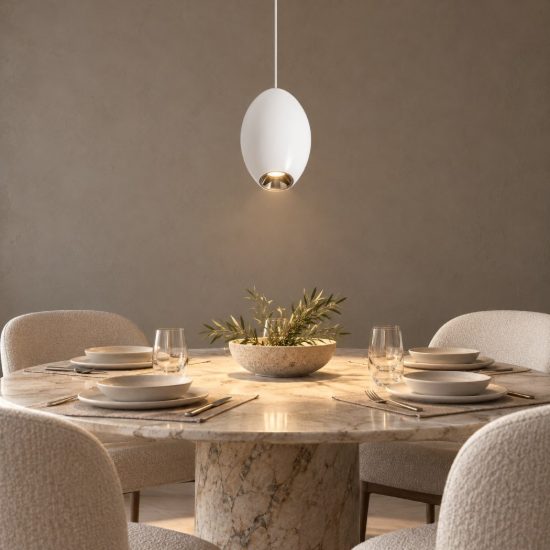 Gea luce gso150 lampada a sospensione per camera da letto moderna oliva bianca led 10w 3000k