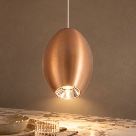 Gea luce gso150 lampada a sospensione per camera da letto moderna oliva bronzo led 10w 3000k