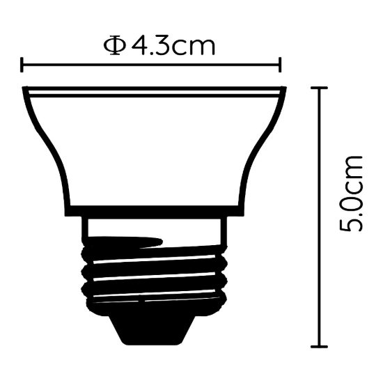 Lampadina e27 led 5w 2700k a riflettore fascio 120° nera dimmerabile con interruttore