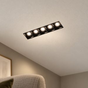 Gea luce gfa1130 faretto da incasso per cartongesso per cucina led 10w 4000k lineare bianco e nero