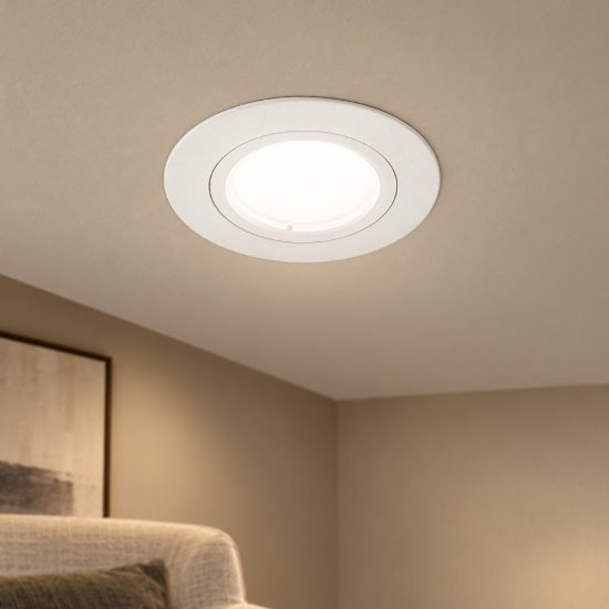 Gea luce gfa310 faretto da incasso per cartongesso per cucina moderno rotondo bianco