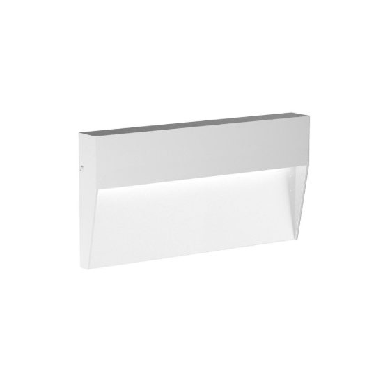 Gea luce ges1170 segnapasso da esterno a parete rettangolare bianco led 6w 3000k ip65