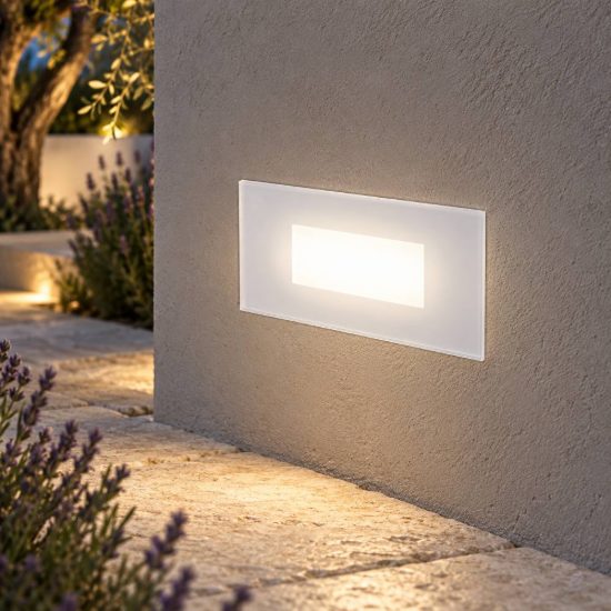 Gea luce ges2040 segnapasso da esterno fascio largo bianco led 4,5w cct 3000k 4000k 6000k ip66