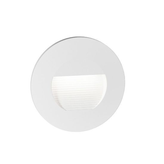 Gea luce ges2110 segnapasso da esterno da incasso rotondo bianco led 3w 4000k ip65