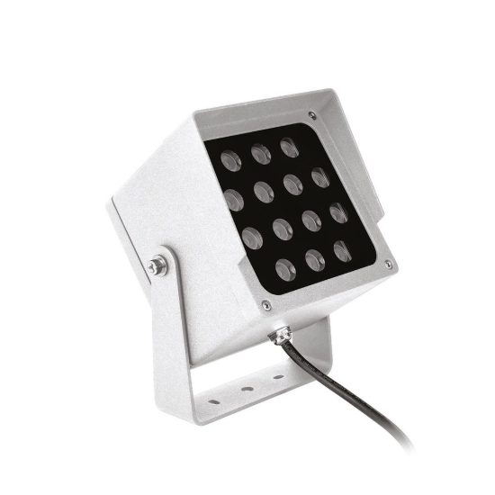 Gea luce ges2230 proiettore da esterno quadrato bianco led 31w cct 3000k 4000k 6500k ip65