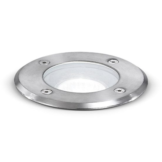 Gea luce ges260 faretto da incasso calpestabile da esterno rotondo acciaio ip67