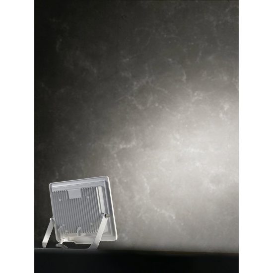 Gea luce ratri proiettore da esterno rettangolare bianco led 10w 3000k ip65