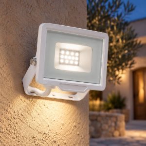 Gea luce ratri proiettore da esterno rettangolare bianco led 10w 4000k ip65