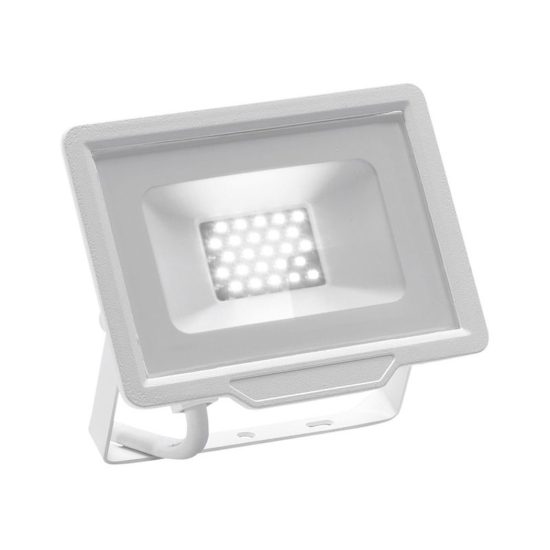 Gea luce ratri proiettore da esterno rettangolare bianco led 20w 3000k ip65