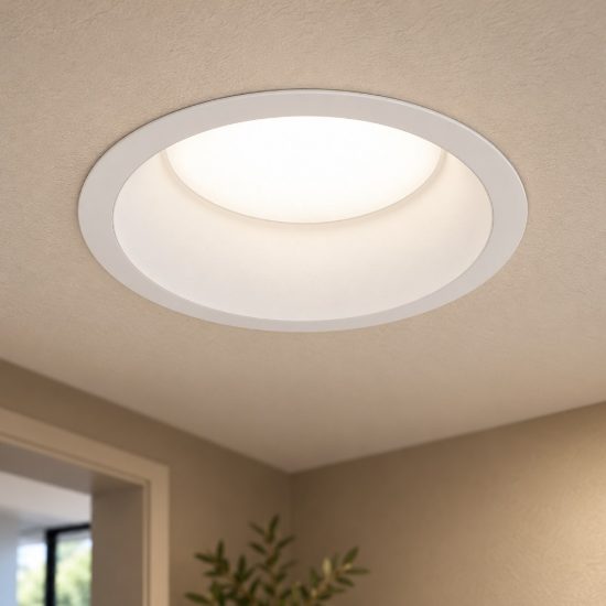 Gea luce gfa1050c faretto da incasso per cartongesso led 10w 4000k rotondo bianco satinato