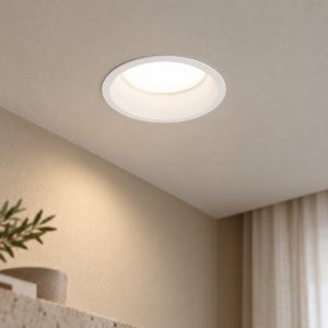 Gea luce gfa1050c faretto da incasso per cartongesso led 16w 3000k rotondo bianco satinato