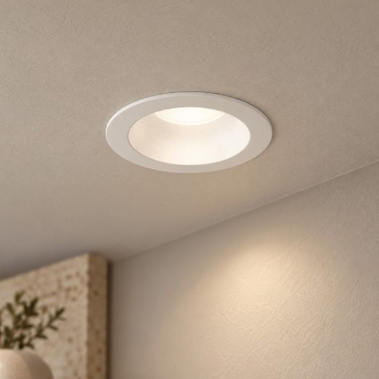 Gea luce gfa1410 faretto da incasso per cartongesso per cucina led 10w 4000k rotondo bianco satinato