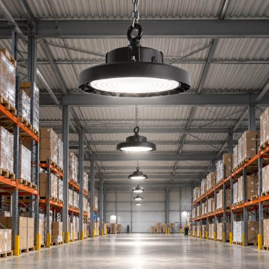 Gea luce gli020 lampadario a sospensione industriale da esterno piccolo nero led 100w 4000k ip65