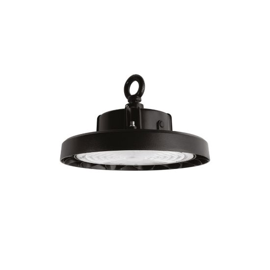 Gea luce gli020 lampadario a sospensione industriale da esterno piccolo nero led 100w 4000k ip65
