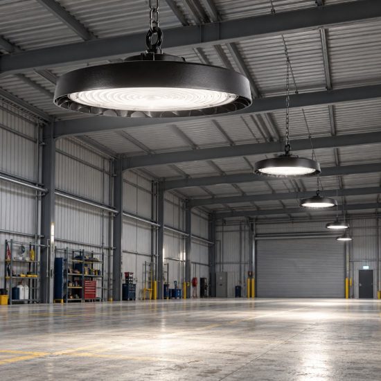 Gea luce gli020 lampadario a sospensione industriale da esterno grande nero led 200w 4000k ip65