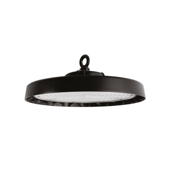 Gea luce gli020 lampadario a sospensione industriale da esterno grande nero led 200w 4000k ip65