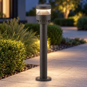 Gea luce ges2360 testapalo da giardino con copertura antracite led 12-20w cct 3000-5000k ip65