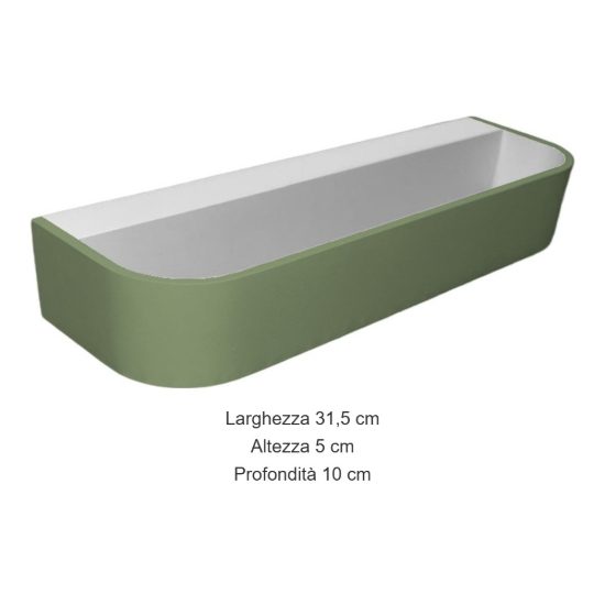 Applique da parete led 20w cct 3000k 4000k dimmerabile moderna verde salvia