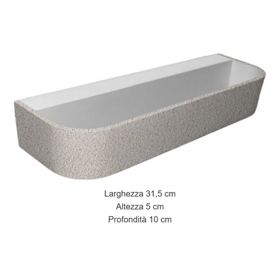 Applique da parete led 20w cct 3000k 4000k dimmerabile moderna effetto muro 32cm
