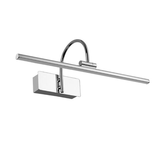 Applique da parete lineare moderna cromo per salotto led 8w 3000k