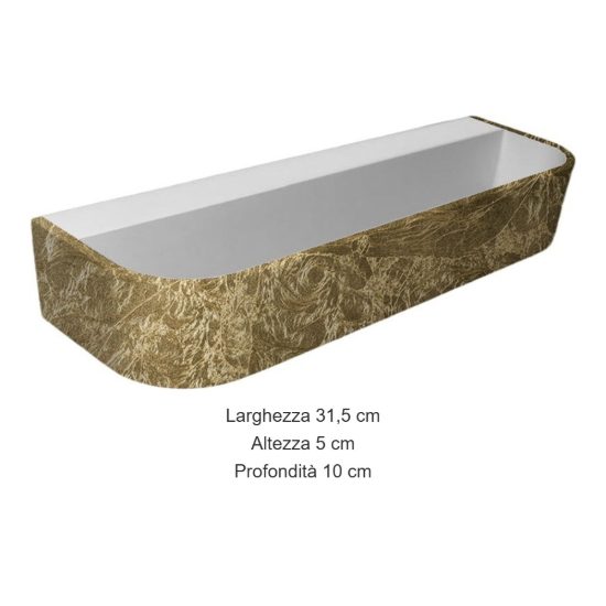 Applique per ingresso led 20w cct 3000k 4000k dimmerabile moderna da parete foglia oro