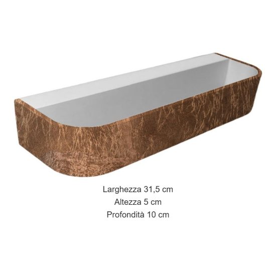 Applique led 20w cct 3000k 4000k dimmerabile da parete moderna foglia rame