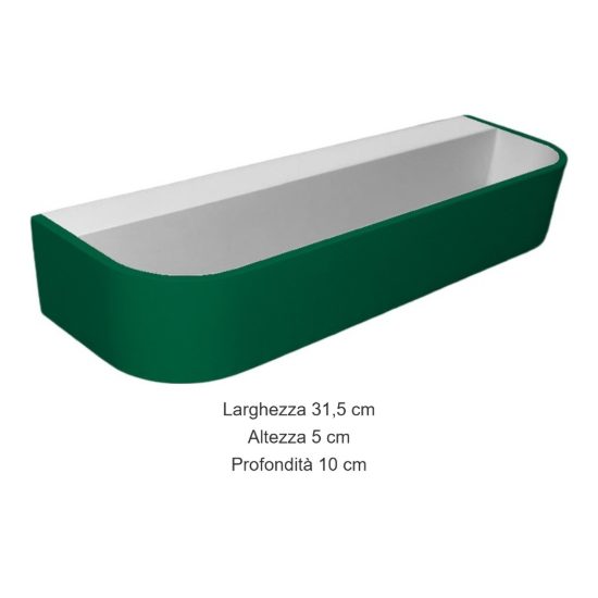 Applique da parete moderna verde bosco led 20w cct 3000k 4000k dimmerabile
