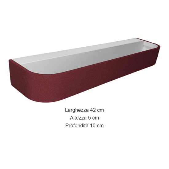 Applique led 30w cct 3000k 4000k dimmerabile da parete moderna bordeaux