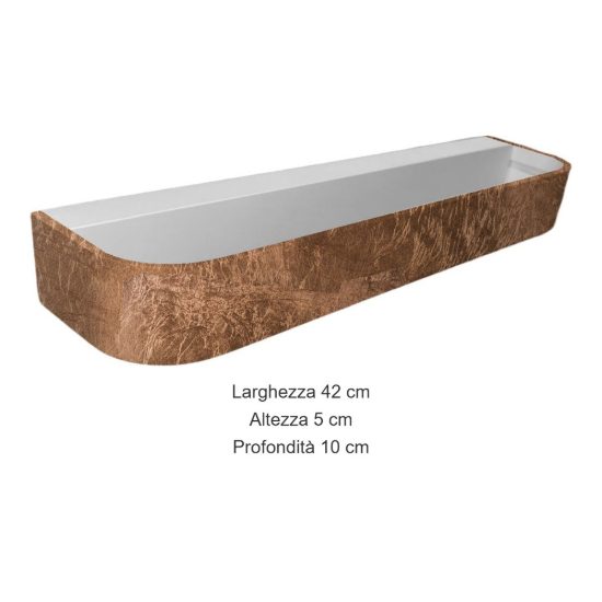 Applique led 30w cct 3000k 4000k dimmerabile da parete moderna foglia rame
