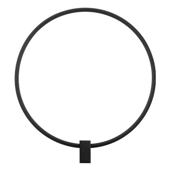Applique da parete ad anello led 21w cct 2700k 3000k 4000k dimmerabile per soggiorno nera