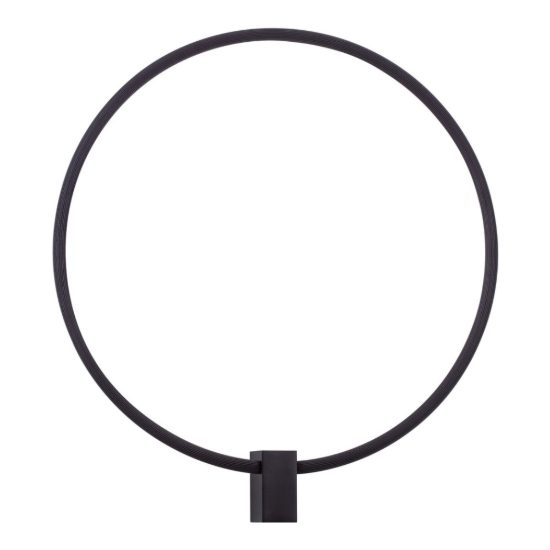 Applique da parete ad anello led 21w cct 2700k 3000k 4000k dimmerabile per soggiorno nera