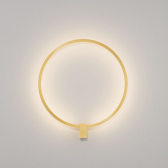Applique da parete ad anello led 21w cct 2700k 3000k 4000k dimmerabile per soggiorno oro ottone