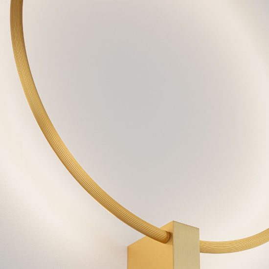 Applique da parete ad anello led 21w cct 2700k 3000k 4000k dimmerabile per soggiorno oro ottone