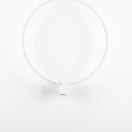 Applique da parete ad anello led 21w cct 2700k 3000k 4000k dimmerabile per soggiorno bianca