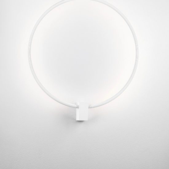 Applique da parete ad anello led 21w cct 2700k 3000k 4000k dimmerabile per soggiorno bianca