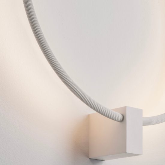 Applique da parete ad anello led 21w cct 2700k 3000k 4000k dimmerabile per soggiorno bianca