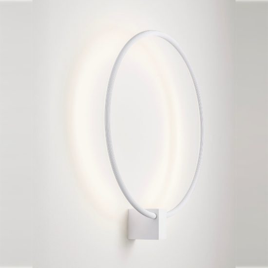 Applique da parete ad anello led 21w cct 2700k 3000k 4000k dimmerabile per soggiorno bianca