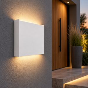 Applique da esterno ip65 led 5w 3000k moderna bianca