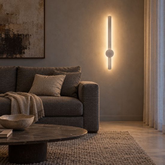 Applique da parete led 11w cct 2700k 3000k 4000k per soggiorno moderna nichel