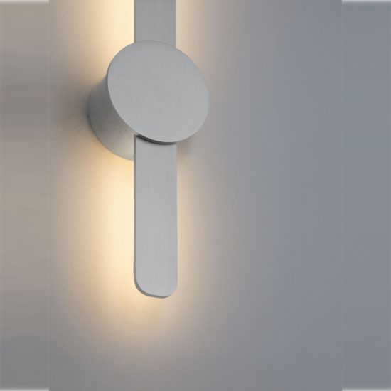 Applique da parete led 11w cct 2700k 3000k 4000k per soggiorno moderna nichel
