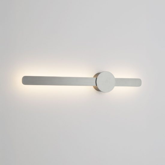 Applique da parete led 11w cct 2700k 3000k 4000k per soggiorno moderna nichel