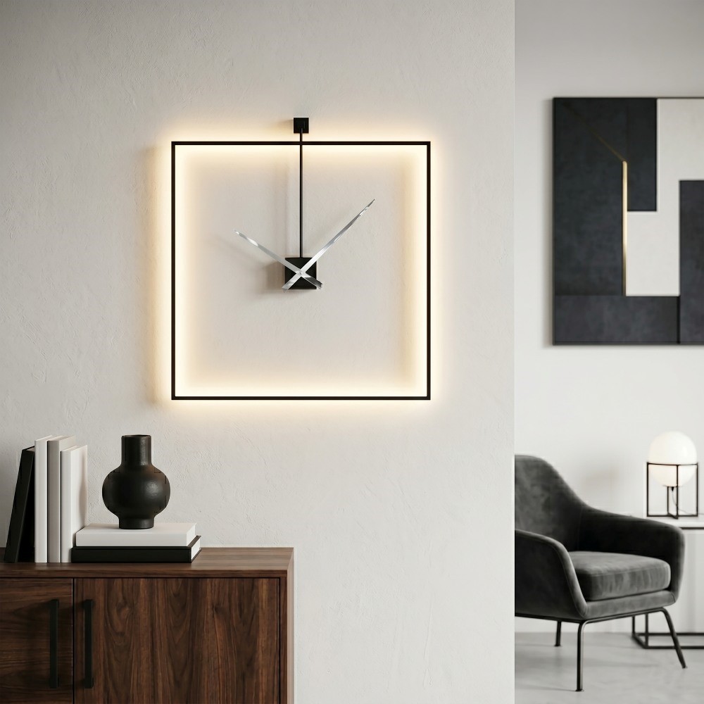 Orologio da parete quadrato moderno