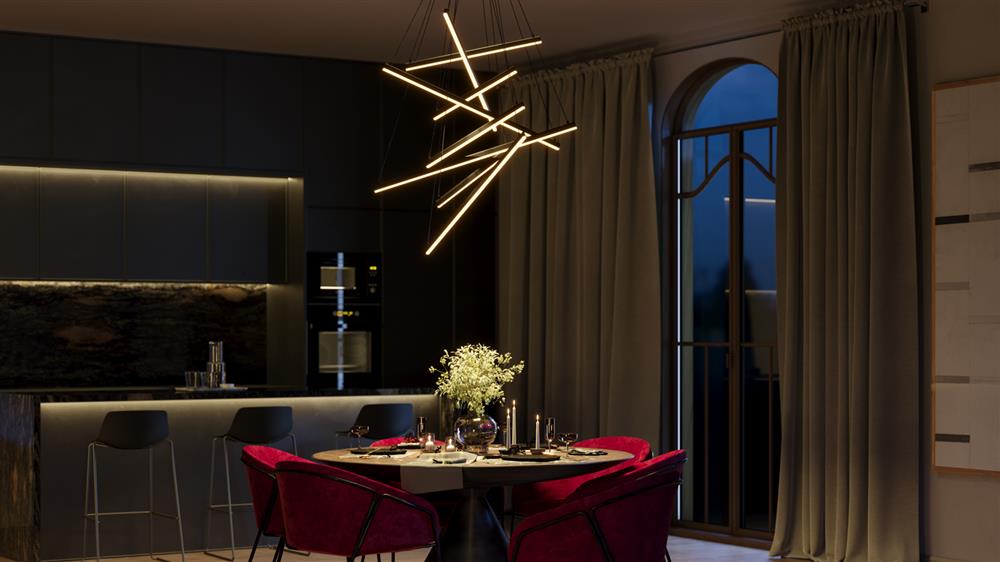 Lampadario Maytoni collezione Line