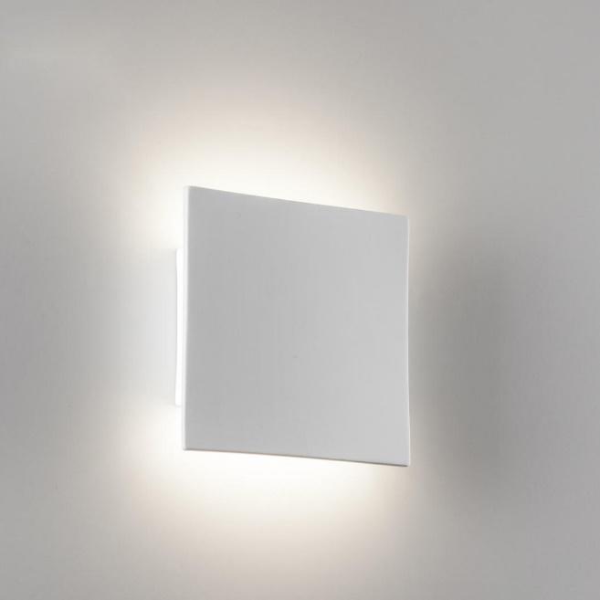 Applique in gesso quadrata Belfiore 8672B-3080 con LED integrato