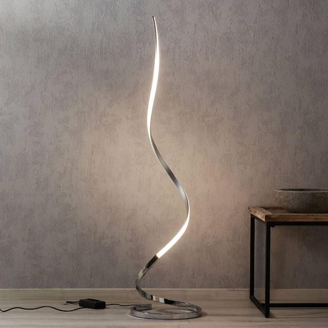 Lampada da terra Nur Mantra in ambientazione moderna