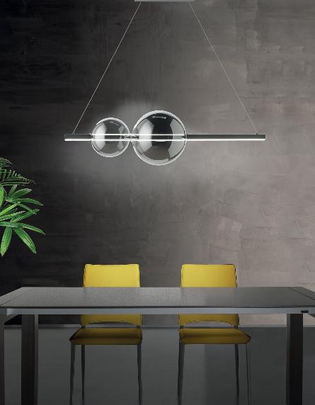 Lampadario LED collezione Fufi Ondaluce