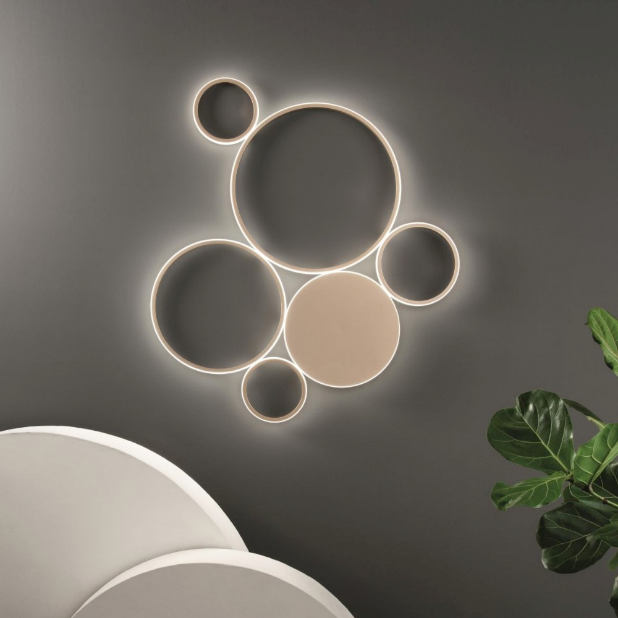 Applique POIS nera Ondaluce per interni